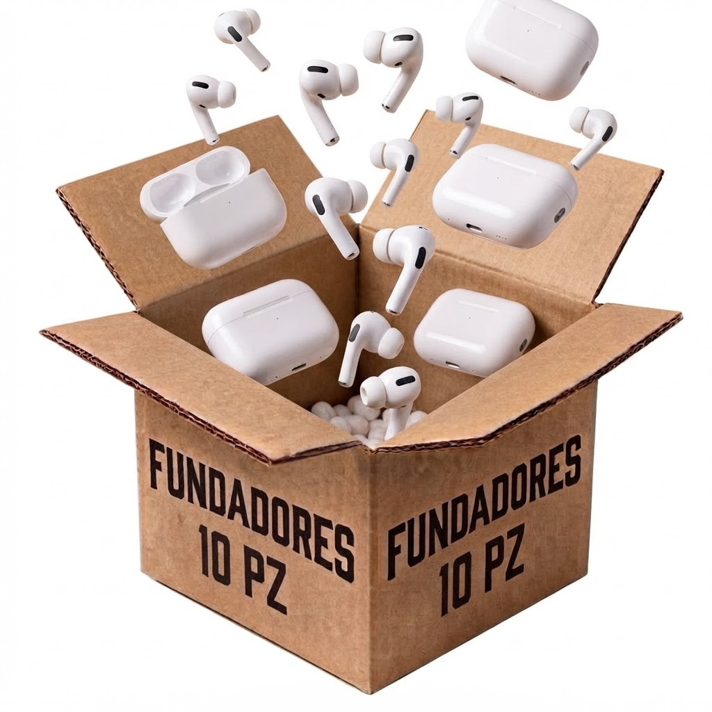 Paquete Emprendedor 10Pz-AirPods Mix (3ra, 4ta, 2da Pro, 3ra Pro Gen)
