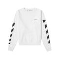 OFF-WHITE Off-Digonal Helvetica Oversized Sweatshirt (White-Black)