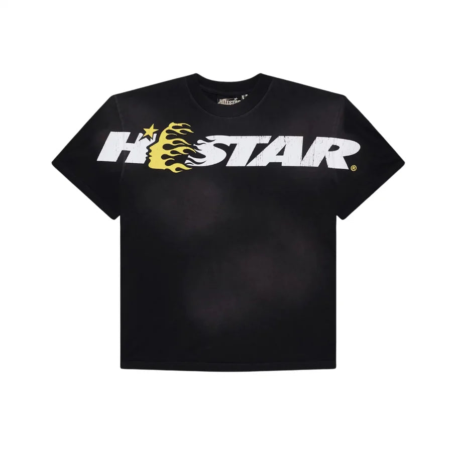 Hellstar Flame Logo T-Shirt (Black-white)