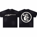 Hellstas Logo & Flame Face T -Shirt