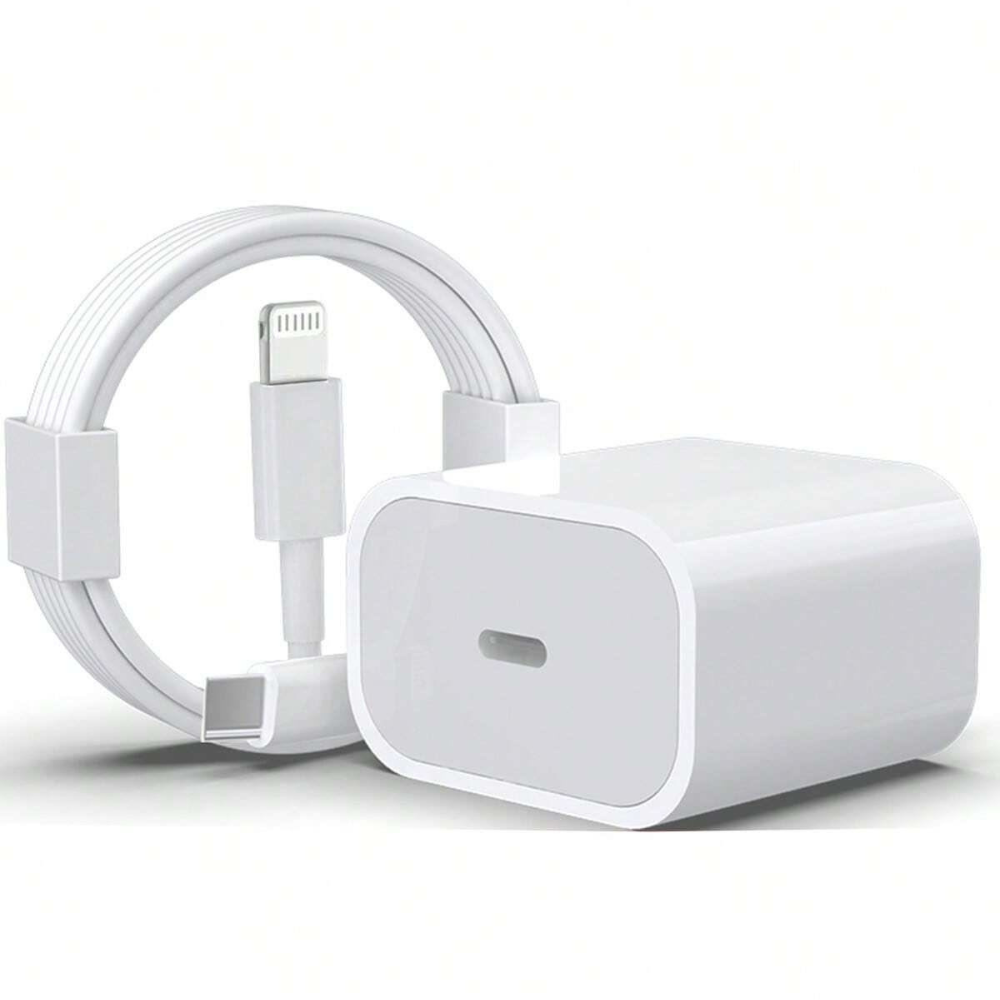 Cargador Tipo Lightning-Set Cubo y Cable