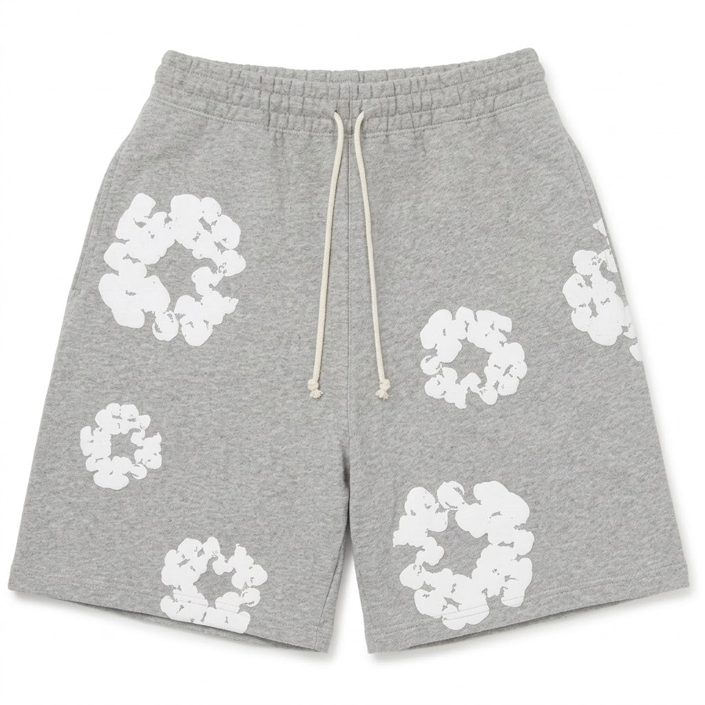 Short Denim Tears (Gray-White)