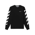 OFF-WHITE Off-Digonal Helvetica Oversized Sweatshirt (White-Black)