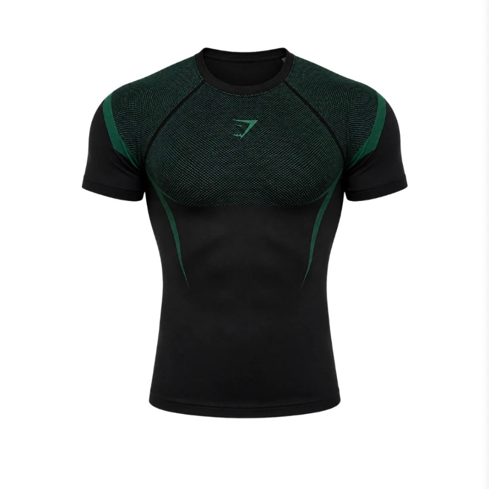 Gymshark Negro-Verde (Una talla Reducida)
