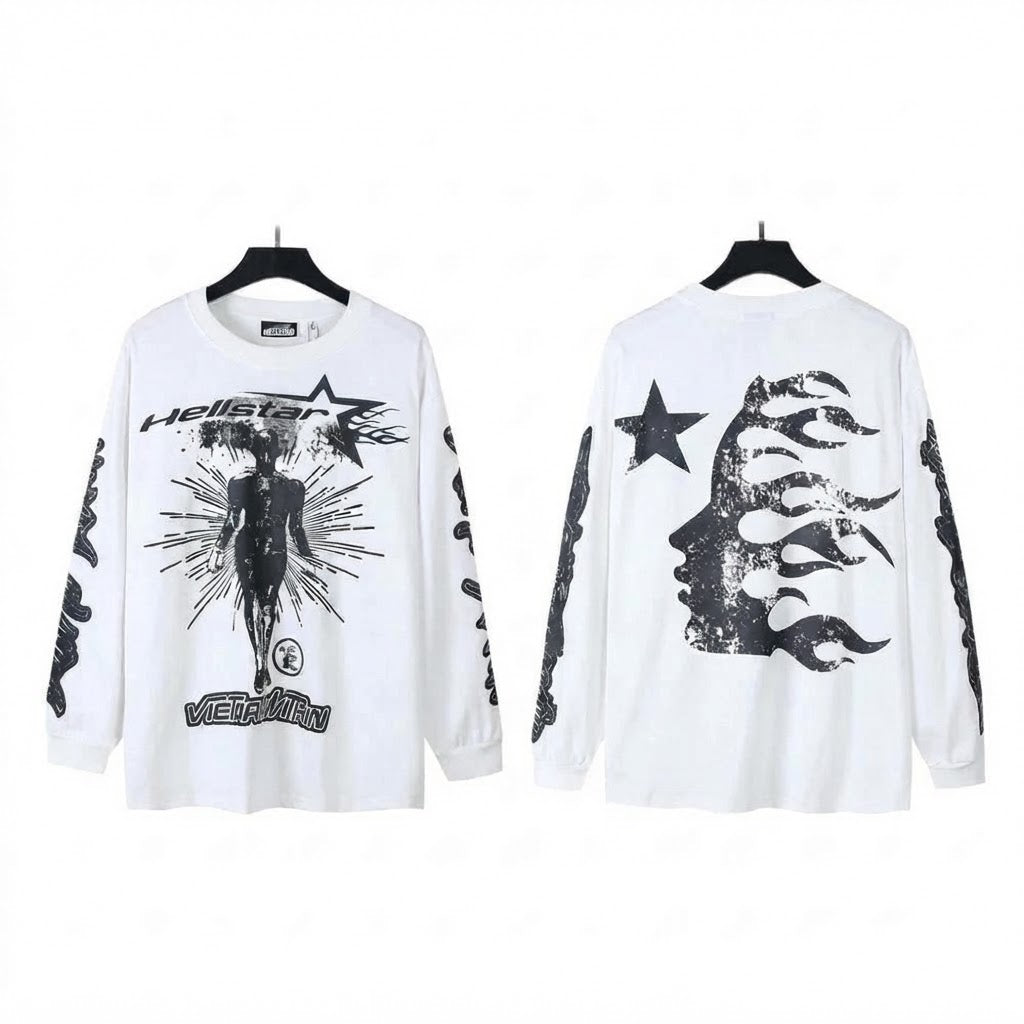 Hellstar White Long Sleeve